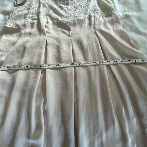 Anthropologie wide leg cropped Satin/Lace spaghetti strap one piece size Small - Picture 10 of 16